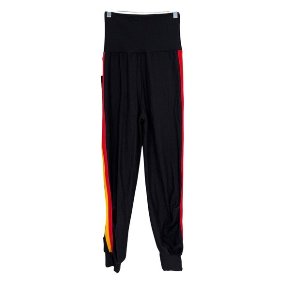 Kiya Tomlin x NFL Kansas City Chiefs Jogger Black Red Yellow Stripes XS NEW - Picture 2 of 8